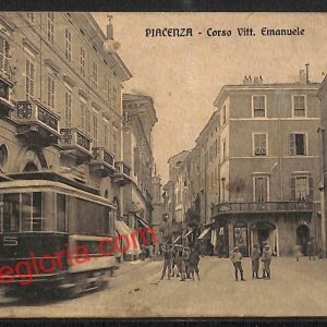 ah7545 - CARTOLINA D'EPOCA - Piacenza Città - Corso Vittorio Emanuele