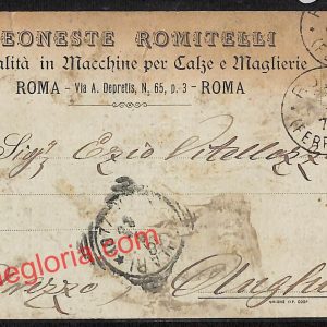 ai1006 - STORIA POSTALE - Roma Città - Teoneste Romitelli