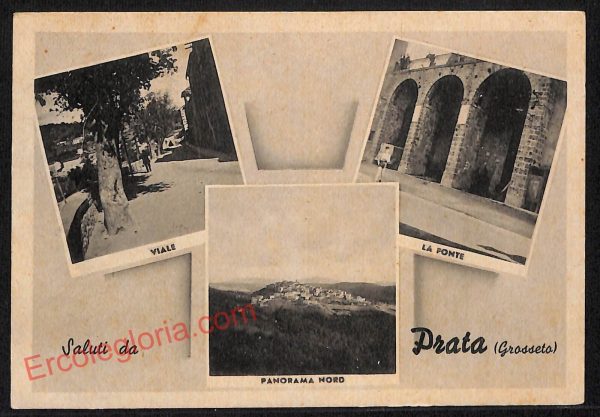 ag2489 - CARTOLINA D'EPOCA - Grosseto Provincia - Prata  1950