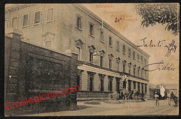 ah3902 - CARTOLINA D'EPOCA - Novara Città - Caserma Passalacqua Fanteria