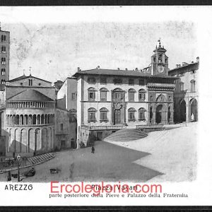 ae0081 - CARTOLINA  D'EPOCA - Arezzo  Città - Piazza Vasari  1910