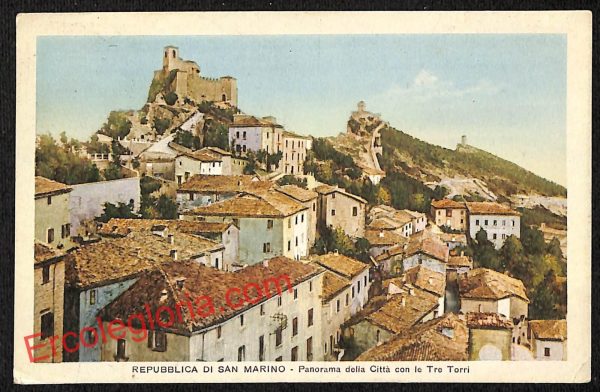 ai4751 - CARTOLINA D'EPOCA - San Marino Città - Panorama