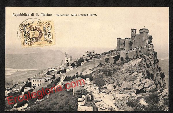 ai4755 - CARTOLINA D'EPOCA - San Marino Città - Panorama