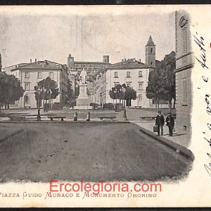 ae0086 - CARTOLINA  D'EPOCA - Arezzo  Città - Piazza Guido Monaco  1904