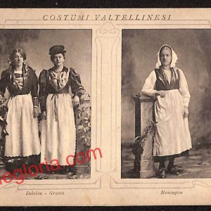 ai6759 - CARTOLINA D' EPOCA - Sondrio Città - Costumi Valtellinesi