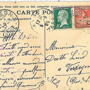 30924 - FRANCE - POSTAL HISTORY - OLYMPIC GAMES Stamps on Postcard 1924