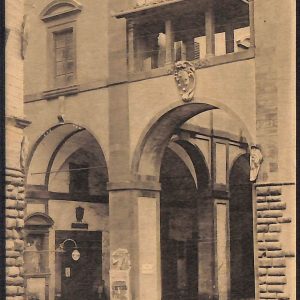 ae0110 - CARTOLINA  D'EPOCA - Arezzo Città - Testata delle Logge Vasari