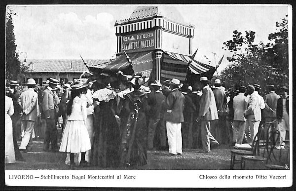ac7498 - CARTOLINA D'EPOCA - Livorno Città - Bagni Montecatini al Mare