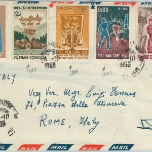 61310 - VIETNAM - POSTAL HISTORY - COVER to ITALY 1966 - OLYMPIC GAMES