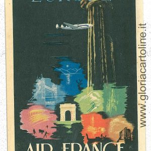 06948 -  FRANCE - VINTAGE POSTCARD -  AVIATION:  AIRFRANCE