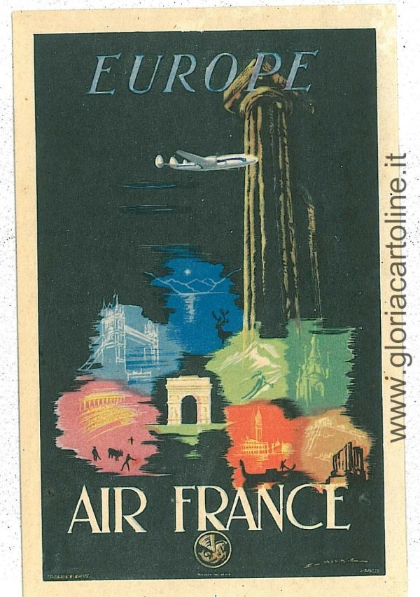 06948 -  FRANCE - VINTAGE POSTCARD -  AVIATION:  AIRFRANCE