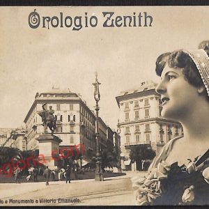 ag1113 - CARTOLINA D'EPOCA - Genova Città - Orologio Zenith  1915