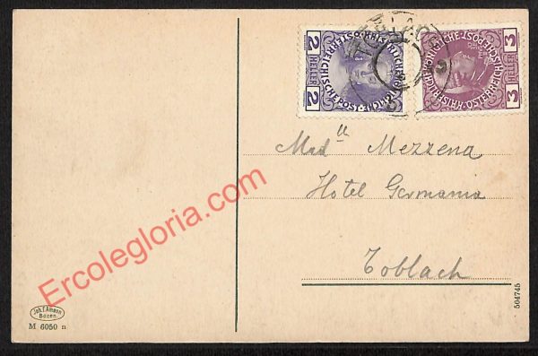 ae3851 - CARTOLINA  D'EPOCA - Bolzano Provincia - Dobbiaco  1912 - immagine 2