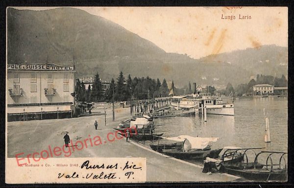 ae5080 - CARTOLINA D'EPOCA - Como Città - Lungo Lario  1901