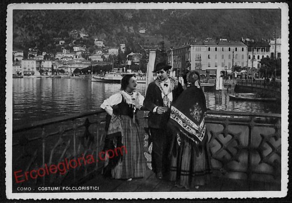 ae5081 - CARTOLINA D'EPOCA - Como Città - Costumi Folcloristici