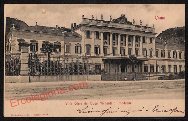 ae5093 - CARTOLINA D'EPOCA - Como Città - Villa Olmo del Duca Visconti