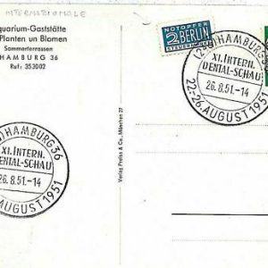 09231  -  GERMANY - POSTAL HISTORY -  Special Postmark 1961 - DENTAL Dentistry