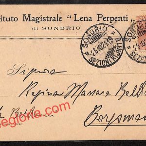 ai6790 - STORIA POSTALE - Sondrio Città - R. Istituto Magistrale 'Lena Perpenti'