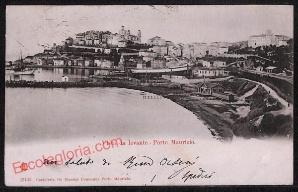 ag4492 - CARTOLINA D'EPOCA - Imperia Città - Porto Maurizio   1901