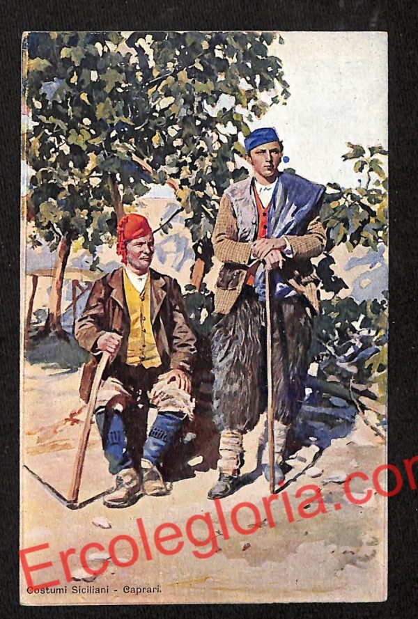 ah5252 - CARTOLINA D'EPOCA - Palermo Città - Costumi Siciliani