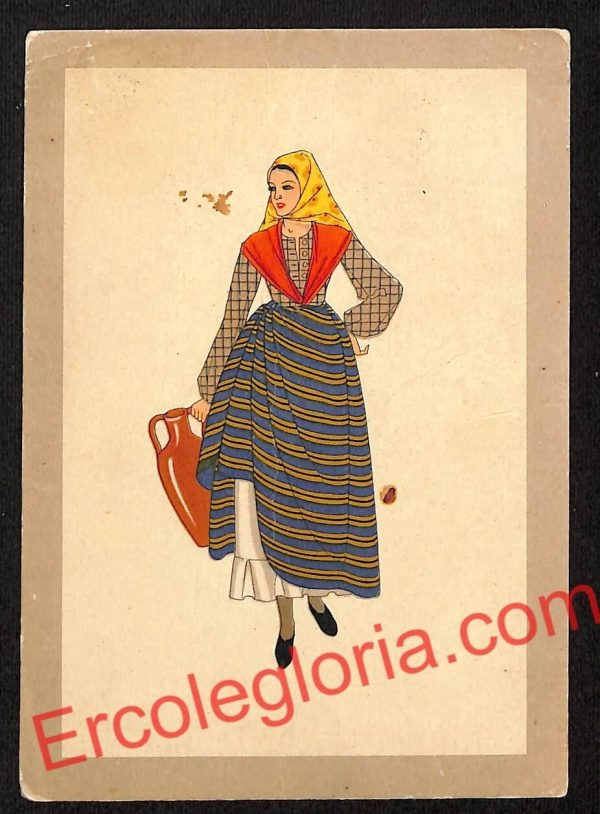 ah5256 - CARTOLINA D'EPOCA - Palermo Città - Costumi  Siciliani