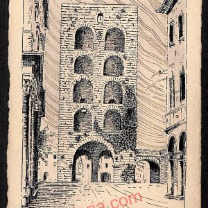ae5109 - CARTOLINA D'EPOCA - Como Città - Illustratore E. Rinaldi