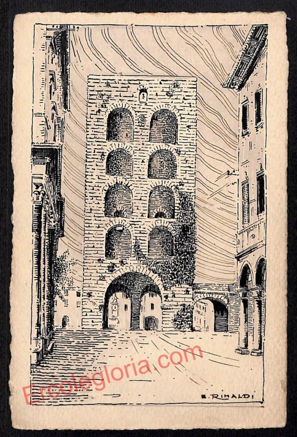 ae5109 - CARTOLINA D'EPOCA - Como Città - Illustratore E. Rinaldi
