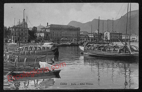 ae5119 - CARTOLINA D'EPOCA - Como Città - Hotel Plinius  1916