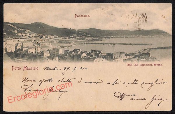 ag4495 - CARTOLINA D'EPOCA - Imperia Città - Porto Maurizio   1901