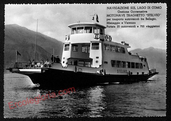 ae5126 - CARTOLINA D'EPOCA - Como Città - Motonave Traghetto  ''STELVIO''