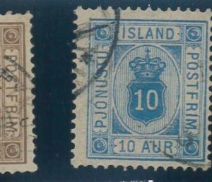 P4361 - ICELAND , SERVICE STAMPS, D. 3/8 VFU LUX