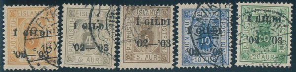 P4361 F - ICELAND , DIENST 10 B/15 B PERFORATED 12 ¾