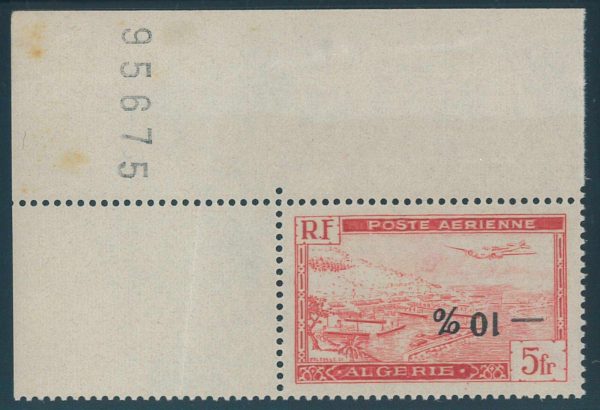 P3940 A - ALGERIE , YVERT 1 A b , IN MNH CONDITION, CORNER OF THE SHEET