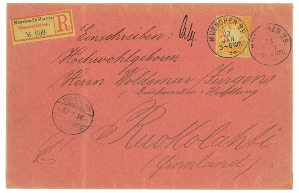 P3326 - GERMANY, BAYERN, MICHEL 64 X SINGLE FRANKING,