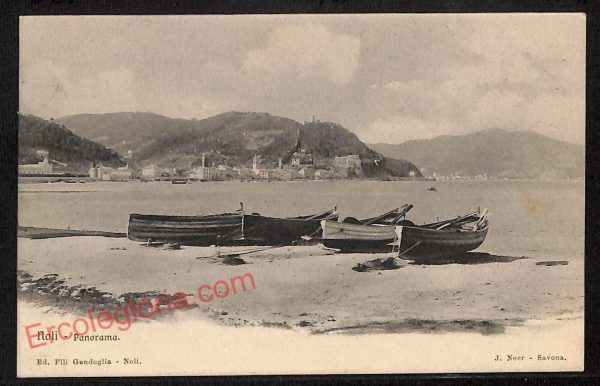 ag1321 - CARTOLINA D'EPOCA - Genova Provincia - Noli  1905