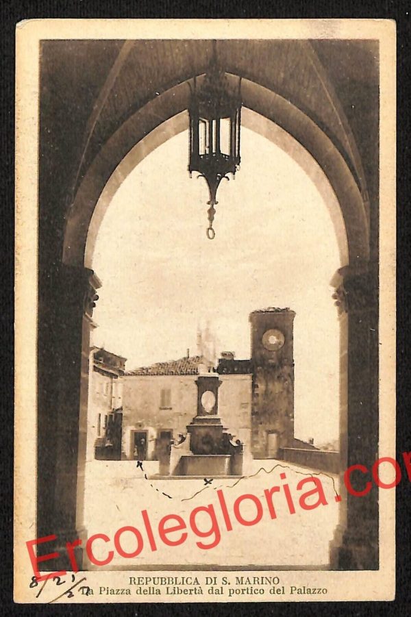 ai4879 - CARTOLINA D'EPOCA - San Marino - Piazza della Libertà