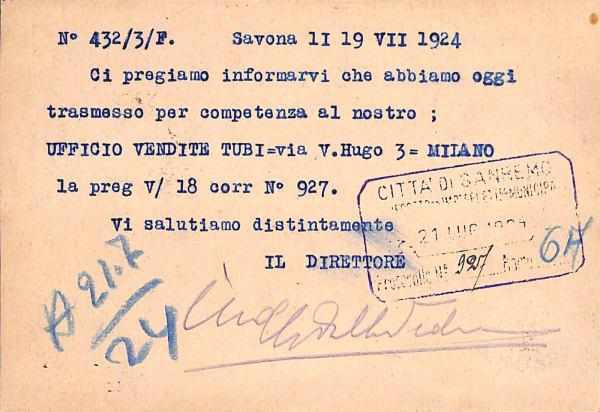 ab6959 -  CARTOLINA  D'EPOCA - Savona Città - immagine 2