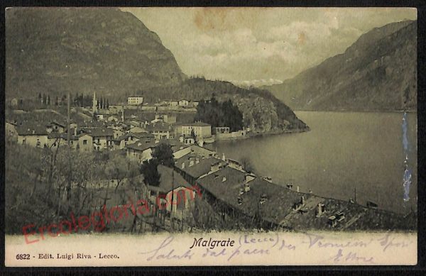 ae5280  - CARTOLINA D'EPOCA - Como Provincia - Malgrate   1905