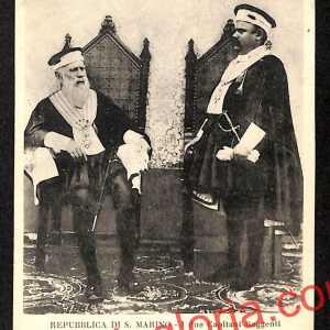 ai4889 - CARTOLINA D'EPOCA - San Marino - I due Capitani Reggenti