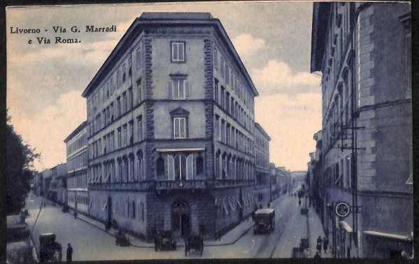 ac7227 - CARTOLINA D'EPOCA - Livorno Città -  Via G. Marradi