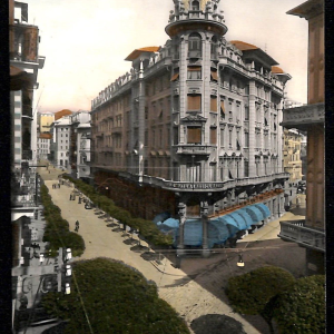 ab7061  -  CARTOLINA  D'EPOCA - Savona Città - Via Cesare Battisti