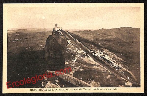 ai4891 - CARTOLINA D'EPOCA - San Marino - Seconda Torre