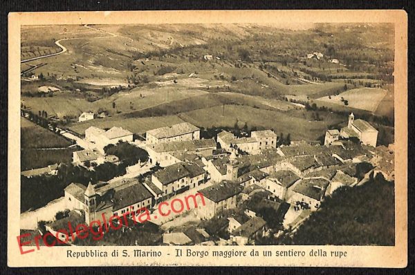 ai4893 - CARTOLINA D'EPOCA - San Marino - Il Borgo Maggiore