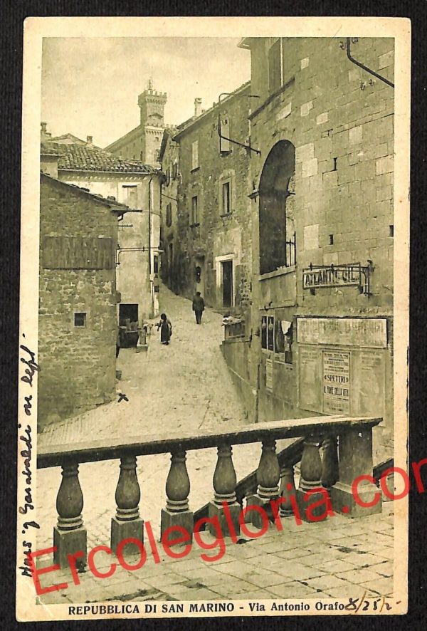 ai4895 - CARTOLINA D'EPOCA - San Marino - Via Antonio Orafo