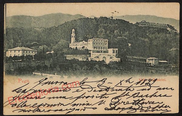 ag1338 - CARTOLINA D'EPOCA - Genova Provincia - Pegli   1899