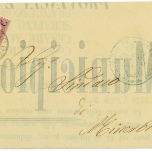 P3840 - ITALIA REGNO , MONTALBODDO (ANCONA) MANIFESTO SPEDITO NEL 1880