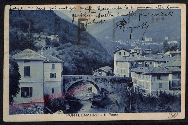 ae5289 - CARTOLINA D'EPOCA - Como Provincia - Ponte Lambro  1936