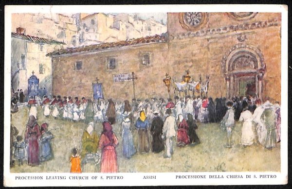 ac2601  - CARTOLINA  D'EPOCA - Perugia Provincia - ASSISSI  1924