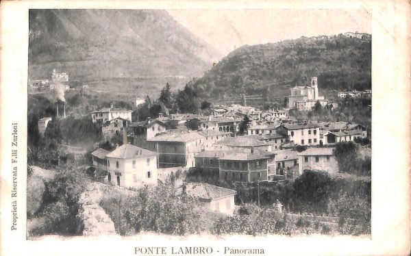 ab6447 - CARTOLINA  D'EPOCA - Como Provincia : PONTE LAMBRO