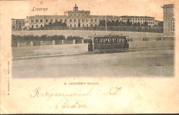 ac7261 - CARTOLINA D'EPOCA - Livorno Città - R. Accademia Navale